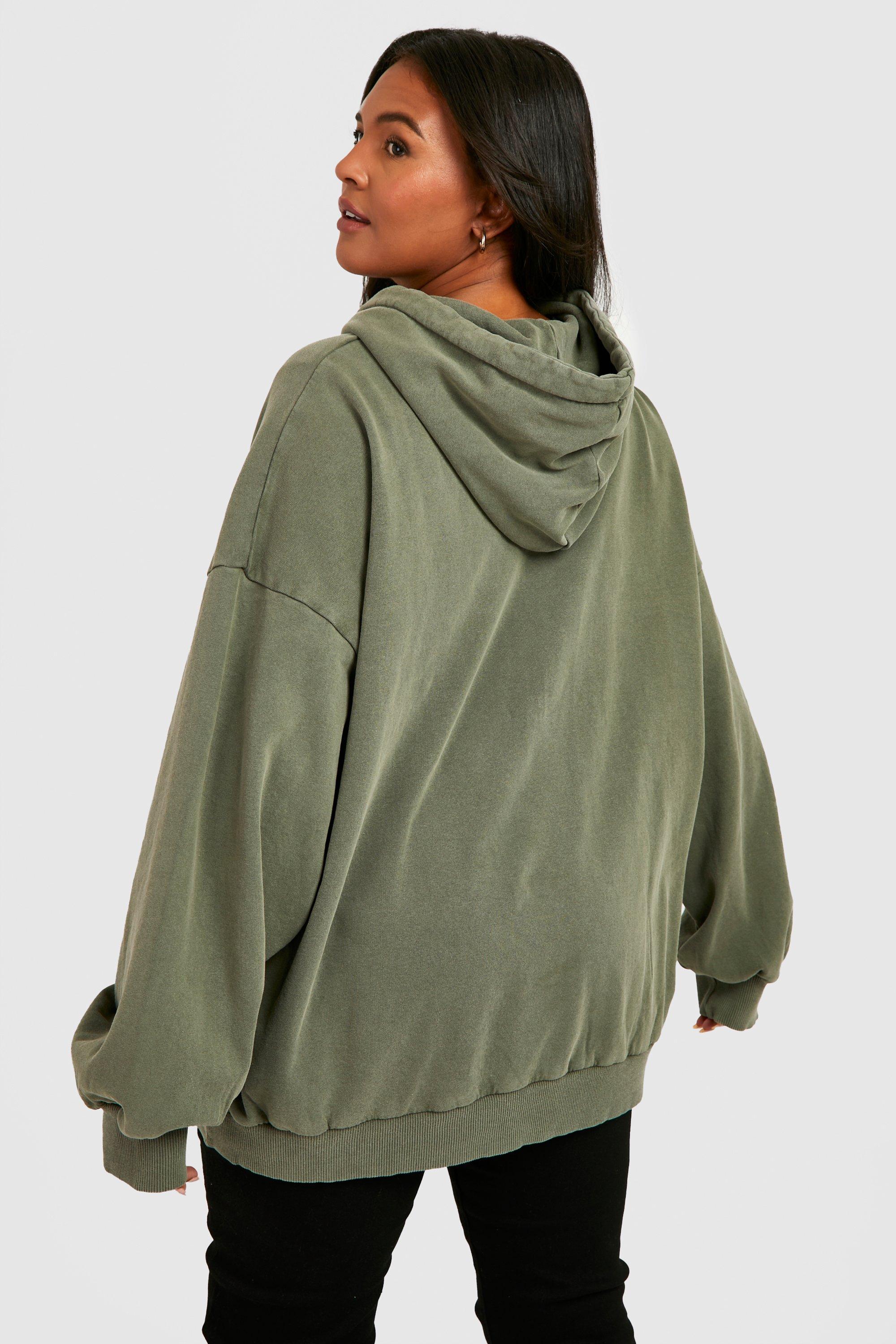 Khaki oversized sales hoodie